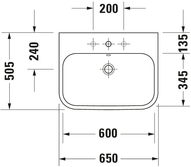 Duravit Happy D.2 Washbasin