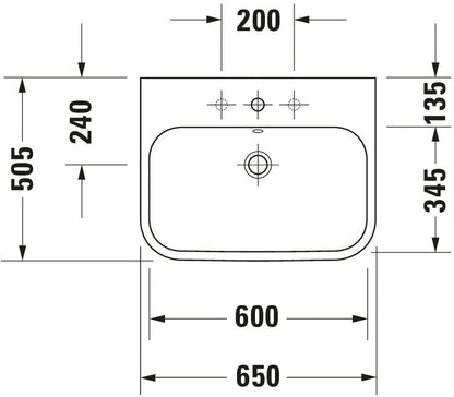 Duravit Happy D.2 Washbasin