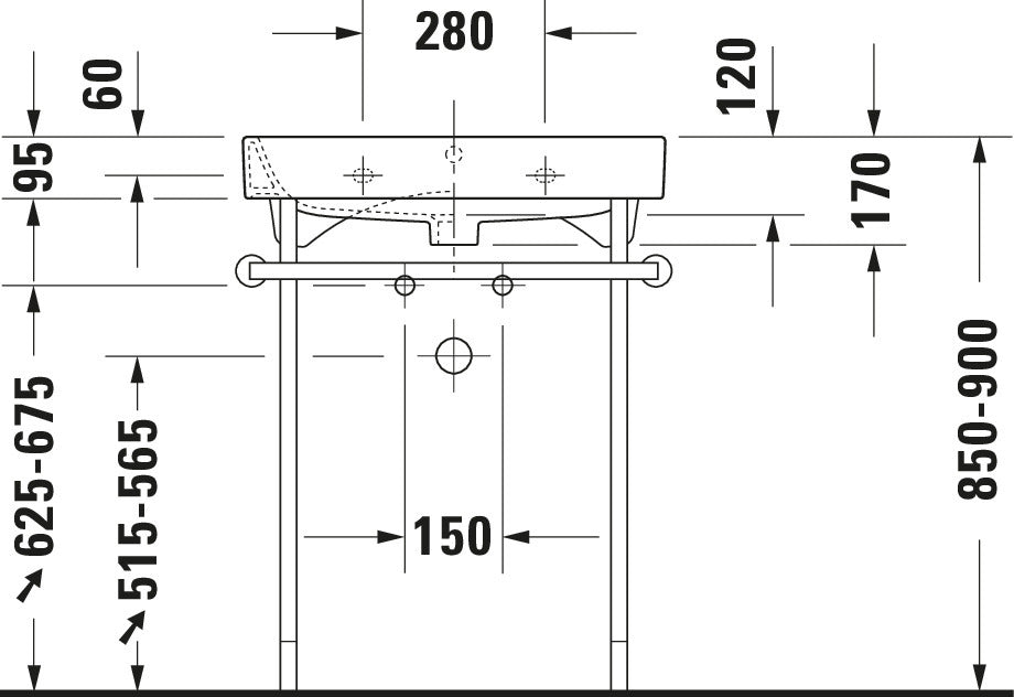Duravit Happy D.2 Metal console