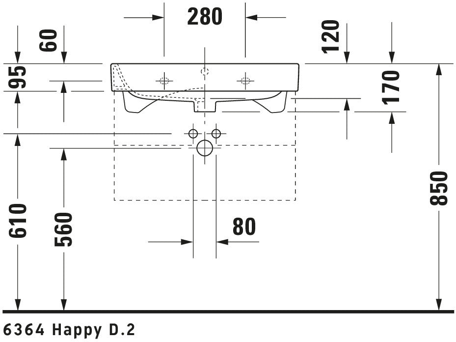 Duravit Happy D.2 Washbasin