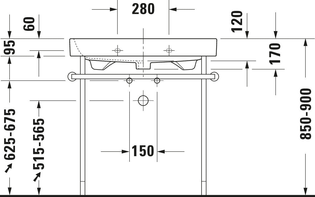 Duravit Happy D.2 Metal console