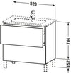 Duravit L-Cube Vanity unit floorstanding