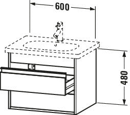 Duravit Ketho Vanity unit wall-mounted