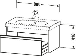 Duravit Ketho Vanity unit wall-mounted
