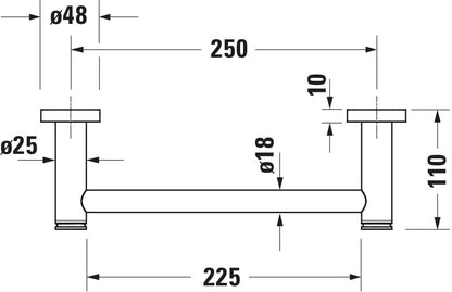 Duravit D-Code Tub handle