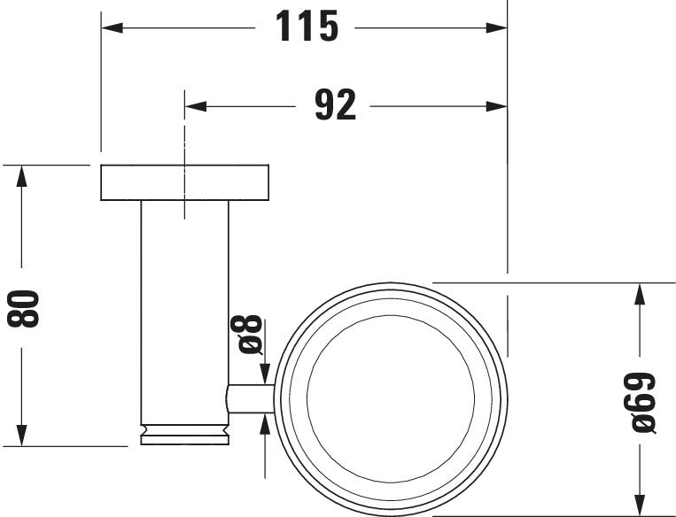 Duravit D-Code Glass holder