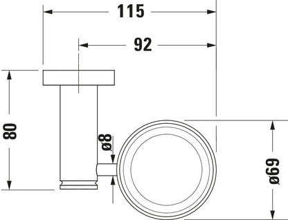Duravit D-Code Glass holder