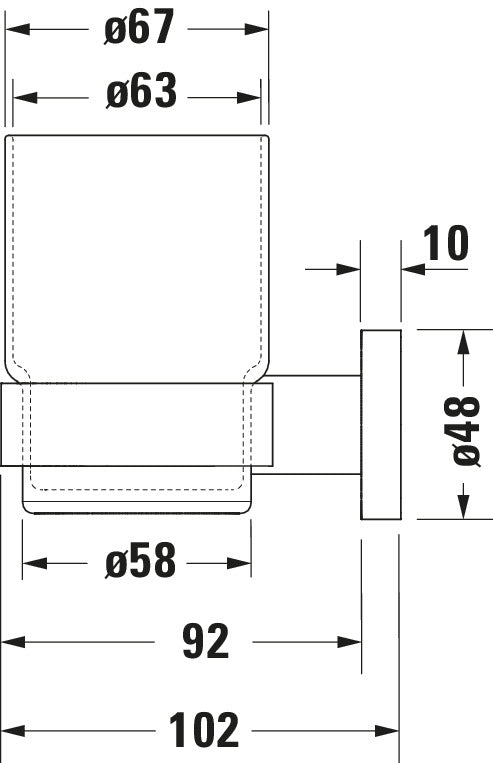 Duravit D-Code Glass holder