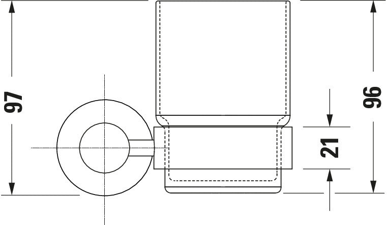 Duravit D-Code Glass holder