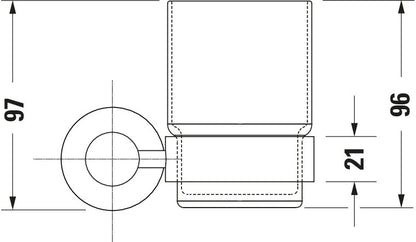 Duravit D-Code Glass holder