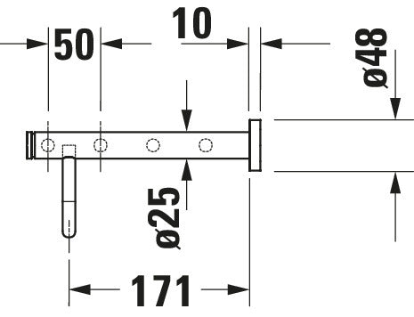 Duravit D-Code Towel shelf