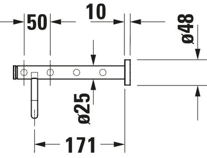 Duravit D-Code Towel shelf