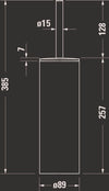 Duravit D-Code Brush set