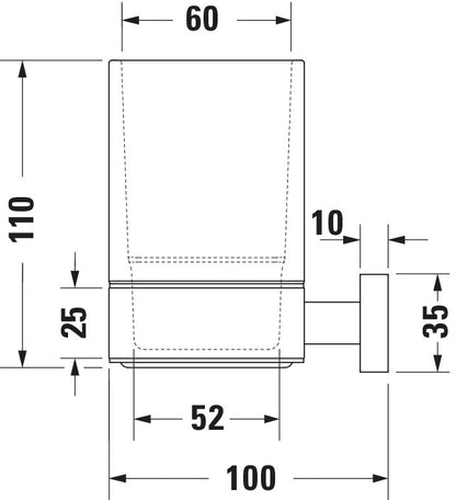 Duravit Karree Glass holder