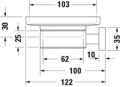 Duravit Karree Soap dish