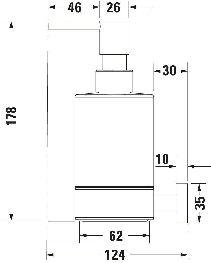 Duravit Karree Soap dispenser