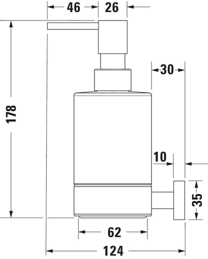 Duravit Karree Soap dispenser