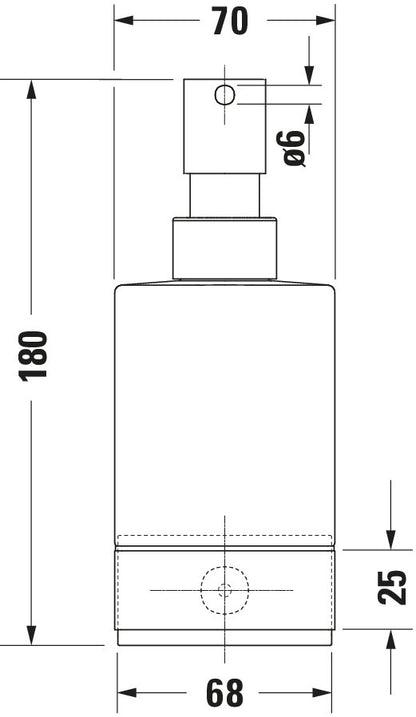 Duravit Karree Soap dispenser
