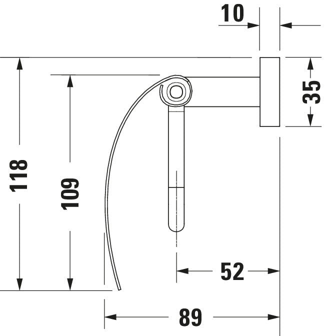 Duravit Karree Toilet paper holder
