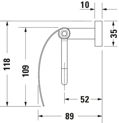 Duravit Karree Toilet paper holder