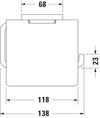 Duravit Karree Toilet paper holder