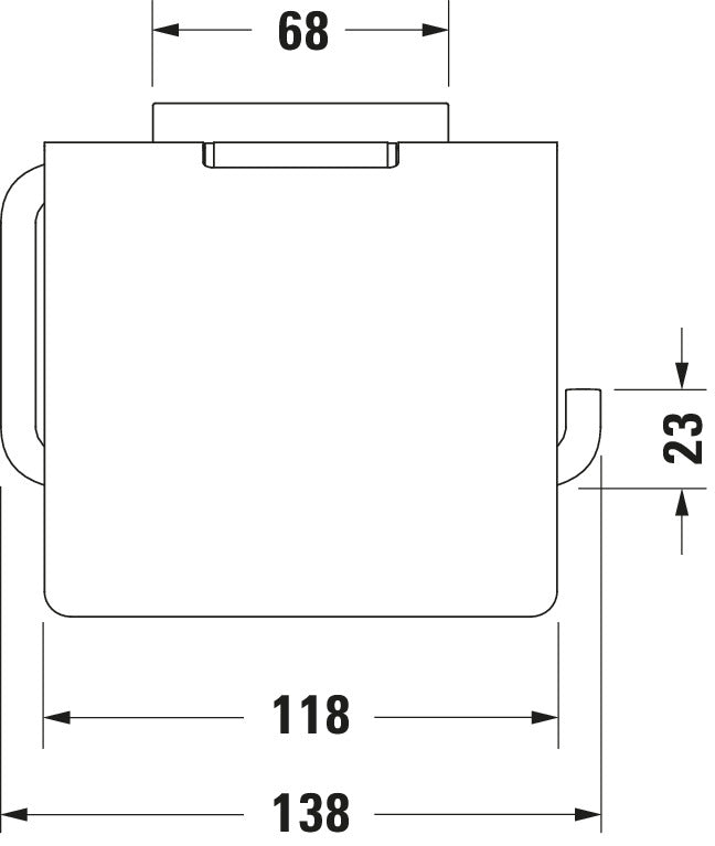 Duravit Karree Toilet paper holder