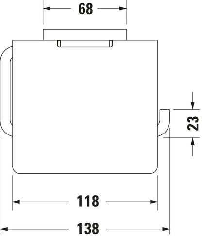 Duravit Karree Toilet paper holder