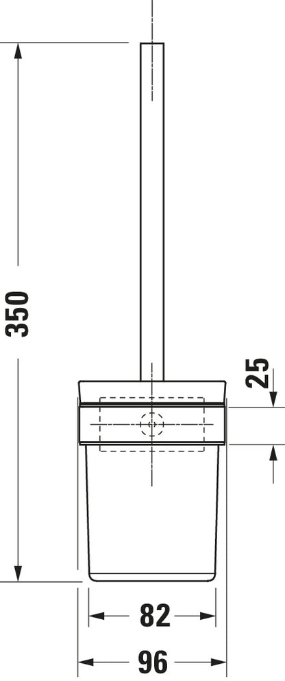 Duravit Karree Brush set