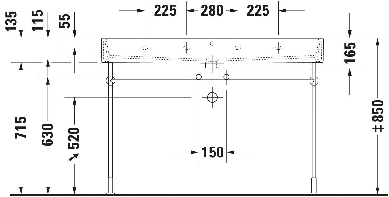 Duravit Vero Metal console