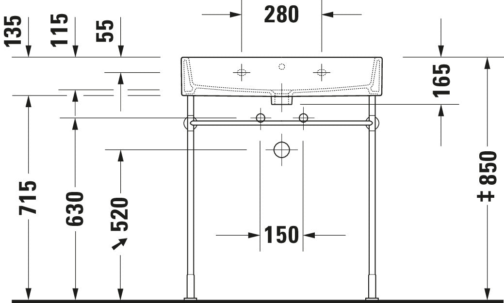 Duravit Vero Metal console