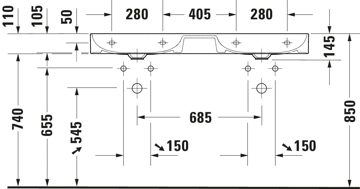 Duravit DuraSquare Washbasin