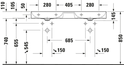 Duravit DuraSquare Washbasin