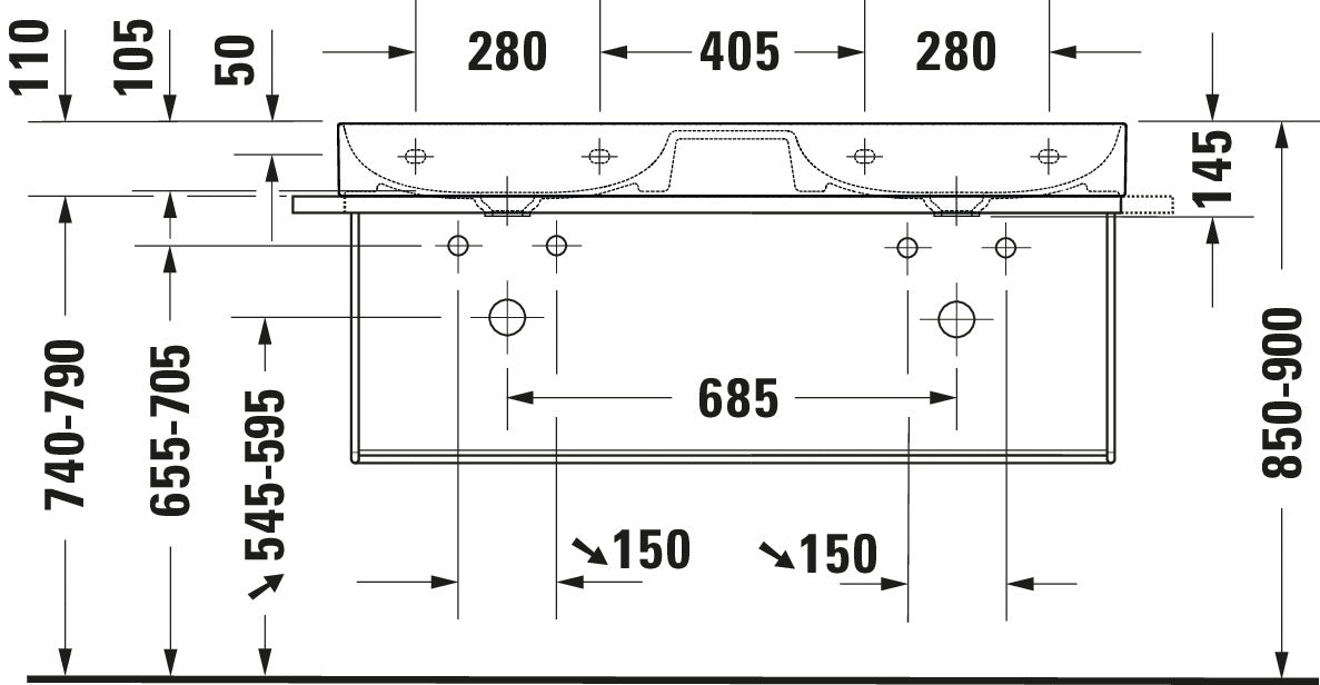 Duravit DuraSquare Washbasin