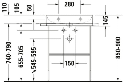 Duravit DuraSquare Metal console
