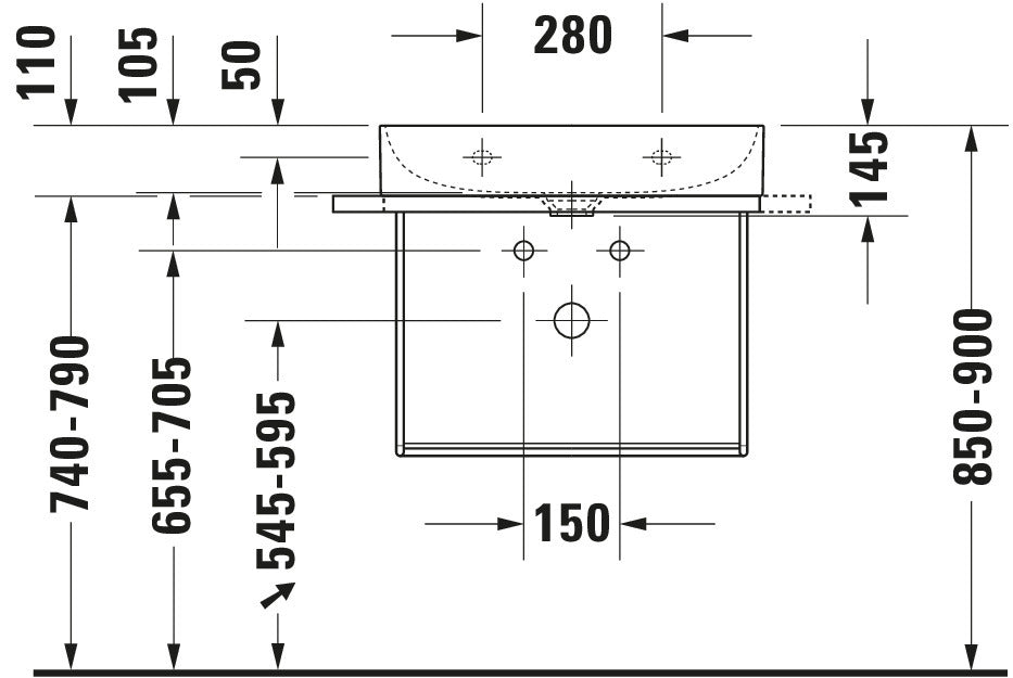 Duravit DuraSquare Metal console