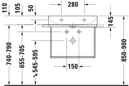 Duravit DuraSquare Metal console
