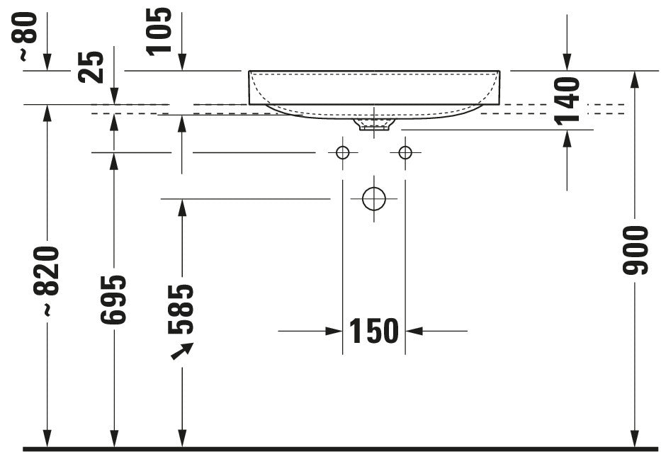 Duravit DuraSquare Washbowl