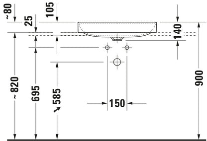 Duravit DuraSquare Washbowl