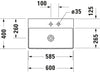 Duravit DuraSquare Washbasin Compact