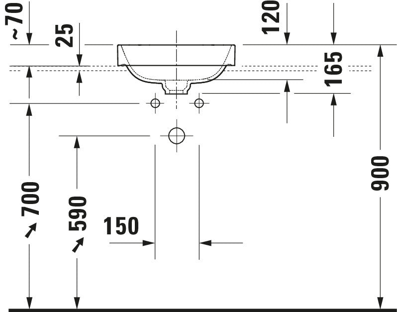 Duravit Happy D.2 Washbowl
