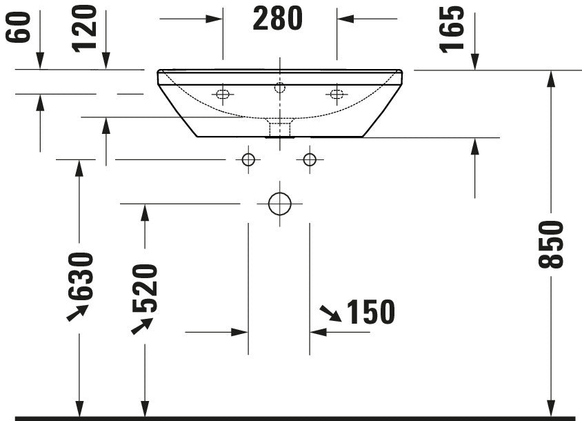 Duravit D-Neo Washbasin
