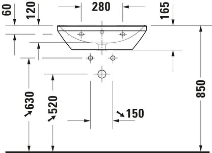 Duravit D-Neo Washbasin