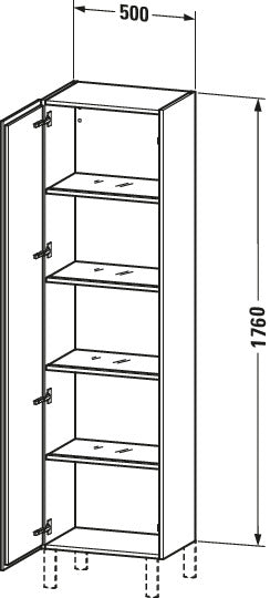Duravit L-Cube Tall cabinet