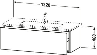 Duravit L-Cube Vanity unit wall-mounted