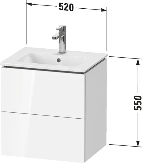 Duravit L-Cube Vanity unit wall-mounted