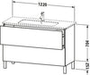 Duravit L-Cube Vanity unit floorstanding
