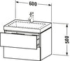 Duravit L-Cube c-bonded set wall-mounted