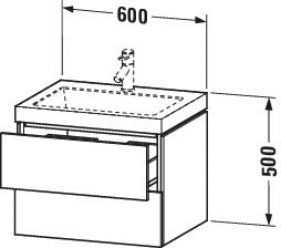 Duravit L-Cube c-bonded set wall-mounted