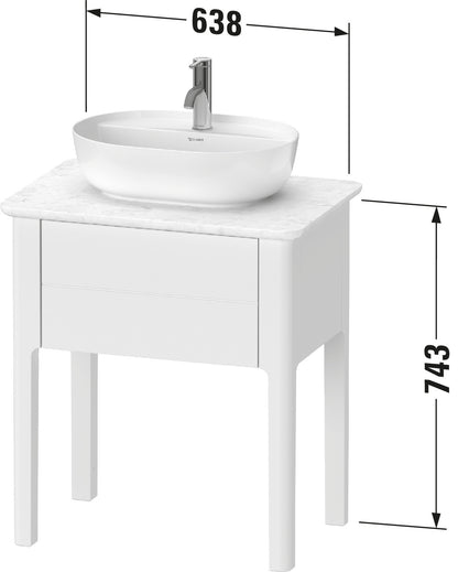 Duravit Luv Console vanity unit floorstanding