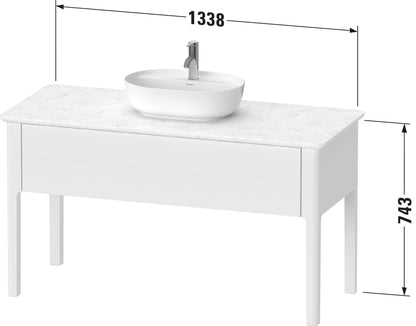 Duravit Luv Console vanity unit floorstanding